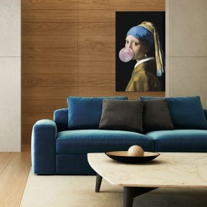 Kunstdruck "Das Mädchen mit dem Bubblegum"